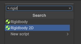 Add Rigidbody2D
