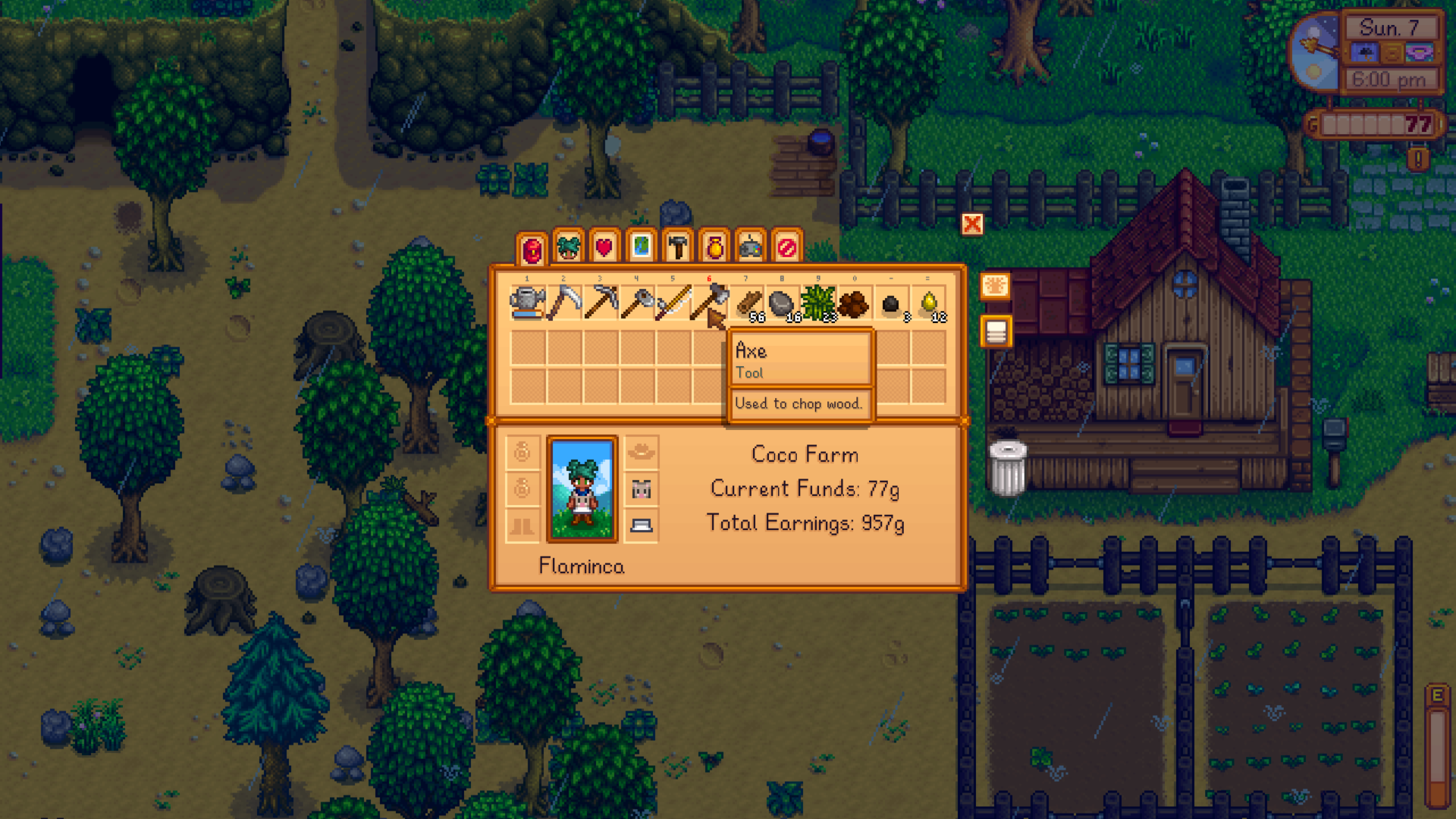 Stardew Valley Inventory UI