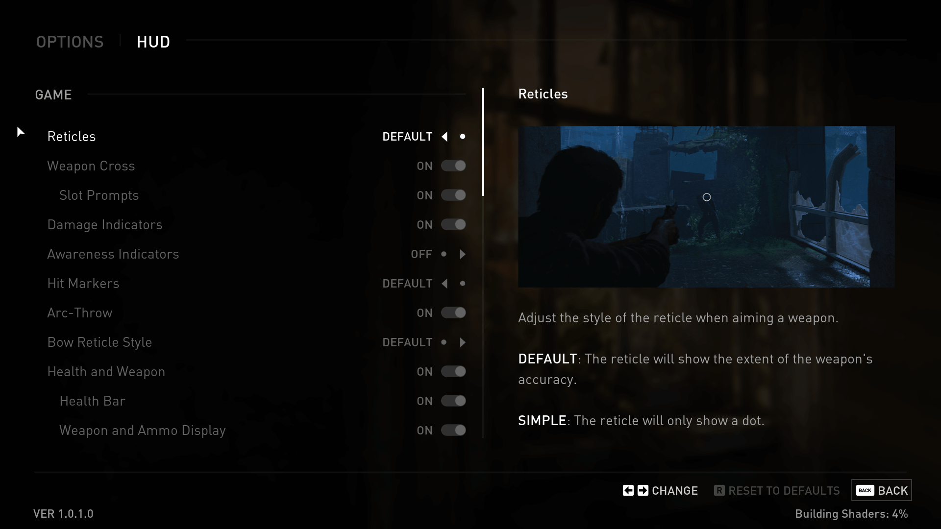 The Last of Us HUD
